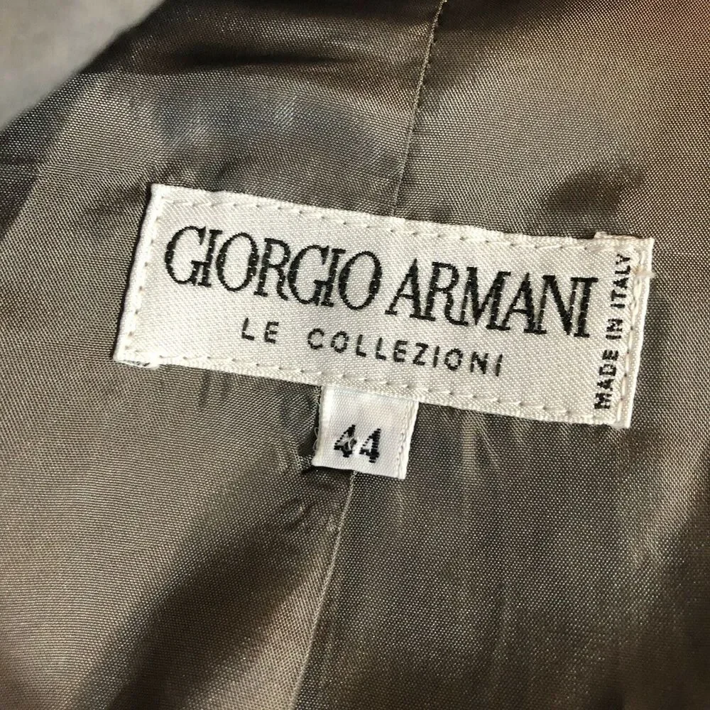 Giorgio Armani Le Collezioni Italy Gray Blazer Sport Coat Mens Size 44
